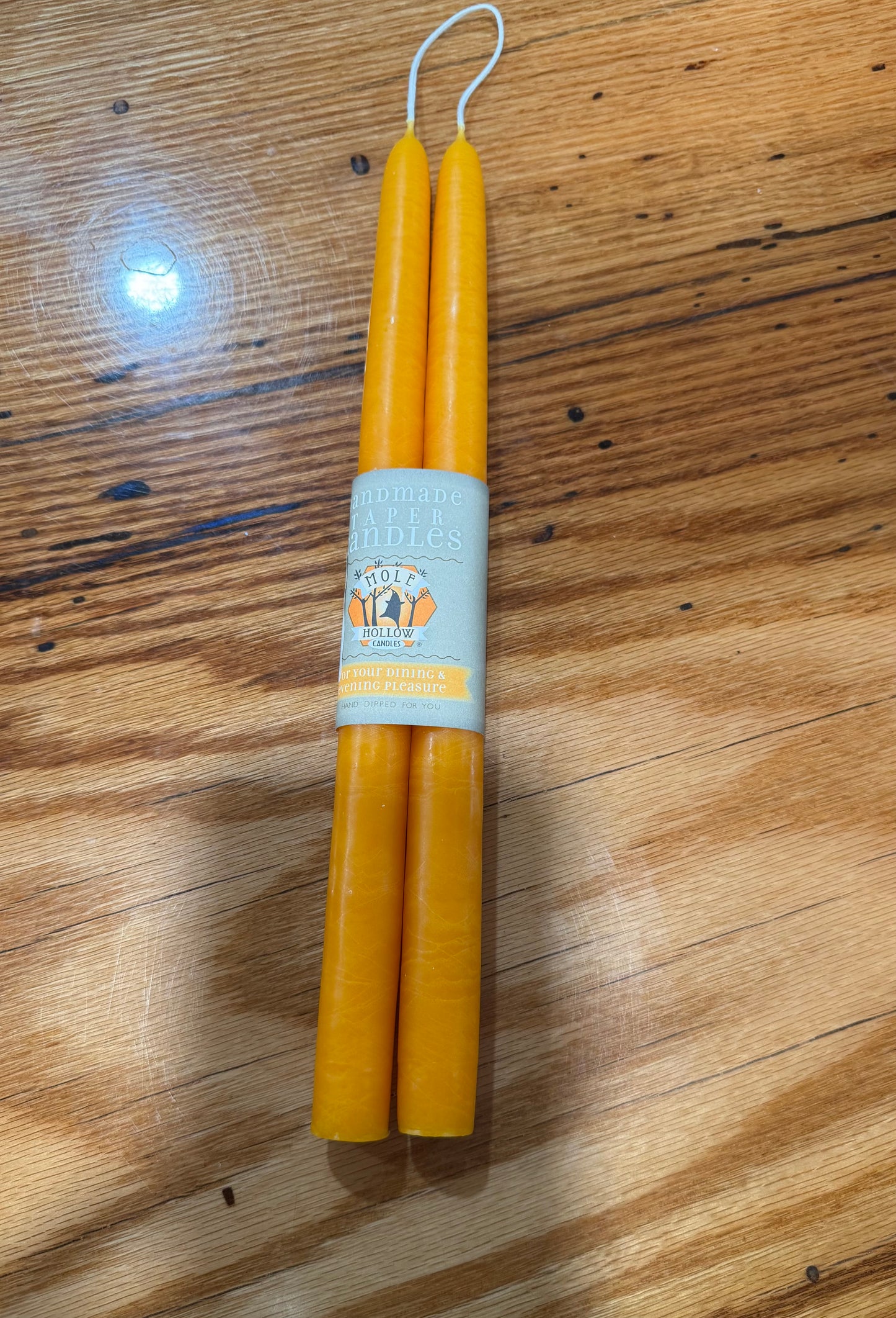 Mole Hollow Taper Candle (pair)