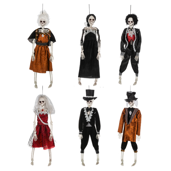 Victorian Dressed Skeleton Ornament