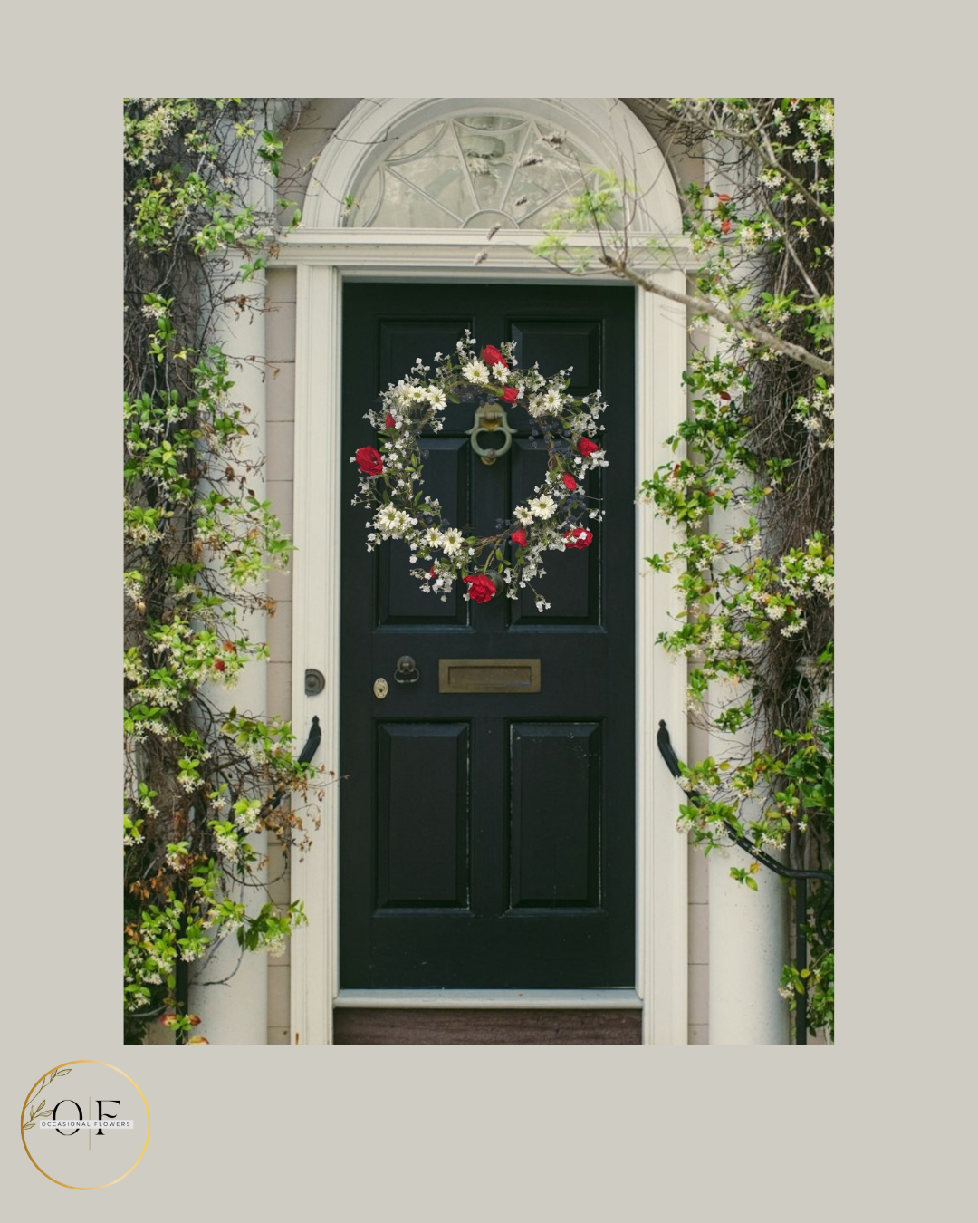 Red, White, and Blue Fairy Blossom Wreath