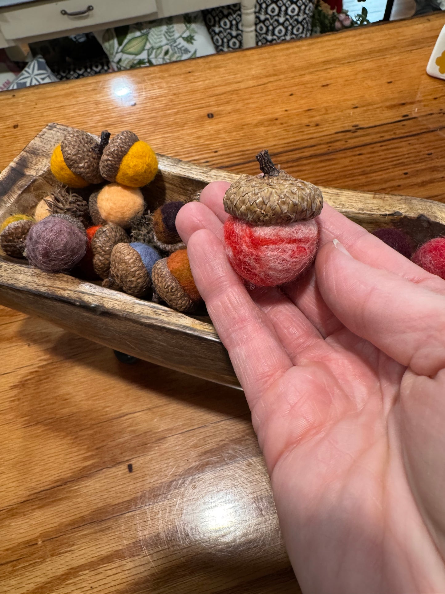 Hand Felted Acorns