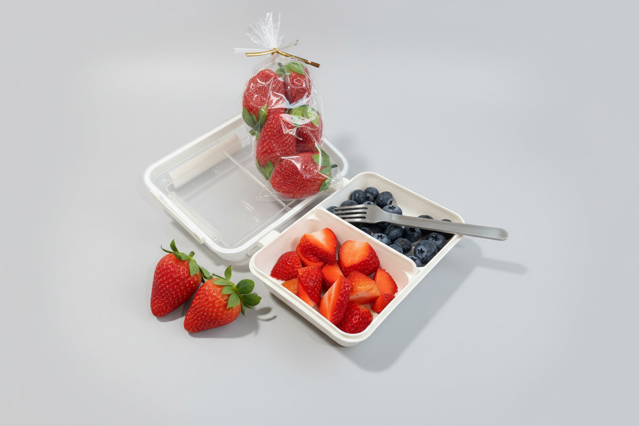 Fake Strawberries in a bag