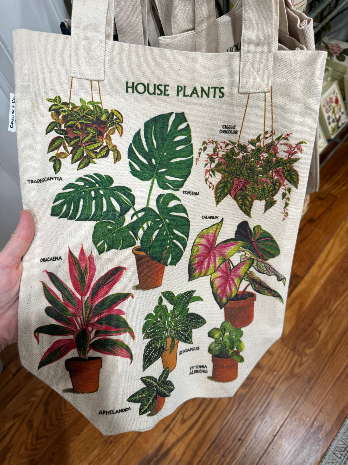 Vintage Floral Printed Tote Bag