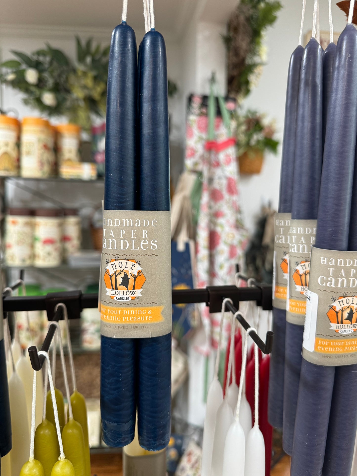 Mole Hollow Taper Candle (pair)
