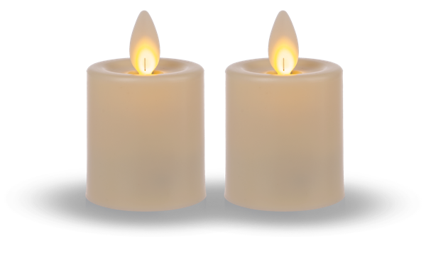 Luxury Lite Indoor/Outdoor LED Votive Candles (Set of 2)