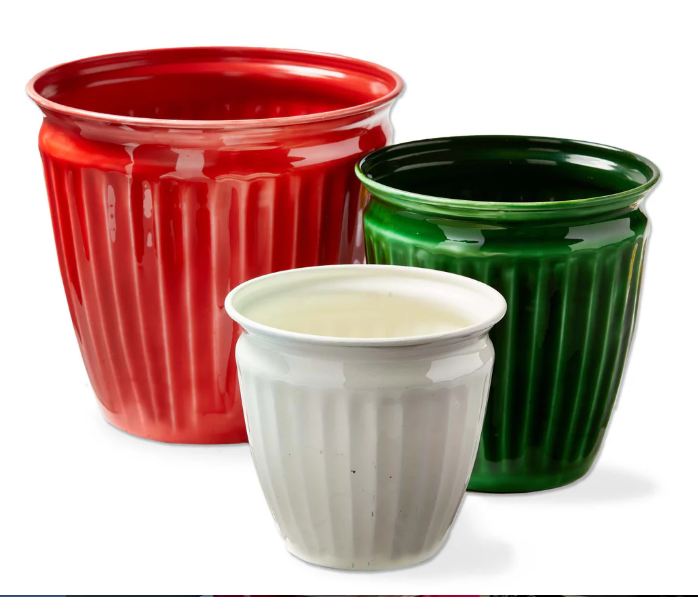 Merry Enamel Planters