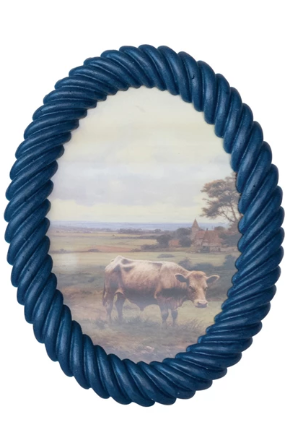 Oval Resin Twisted Photo Frame (Holds 5" x 7" Photo)