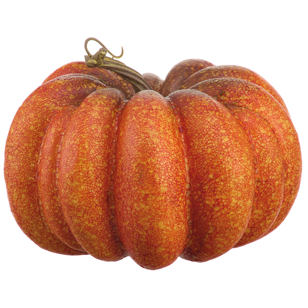 5"H x 7"D Faux Pumpkin - Orange