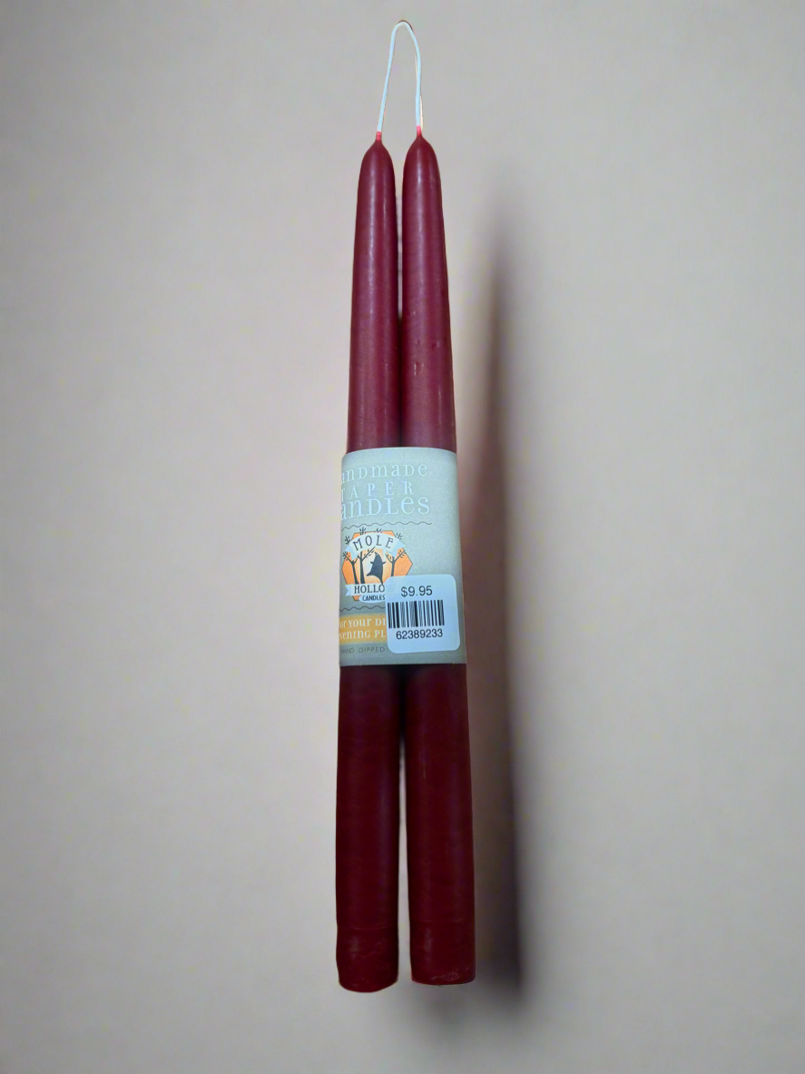Mole Hollow Taper Candle (pair)