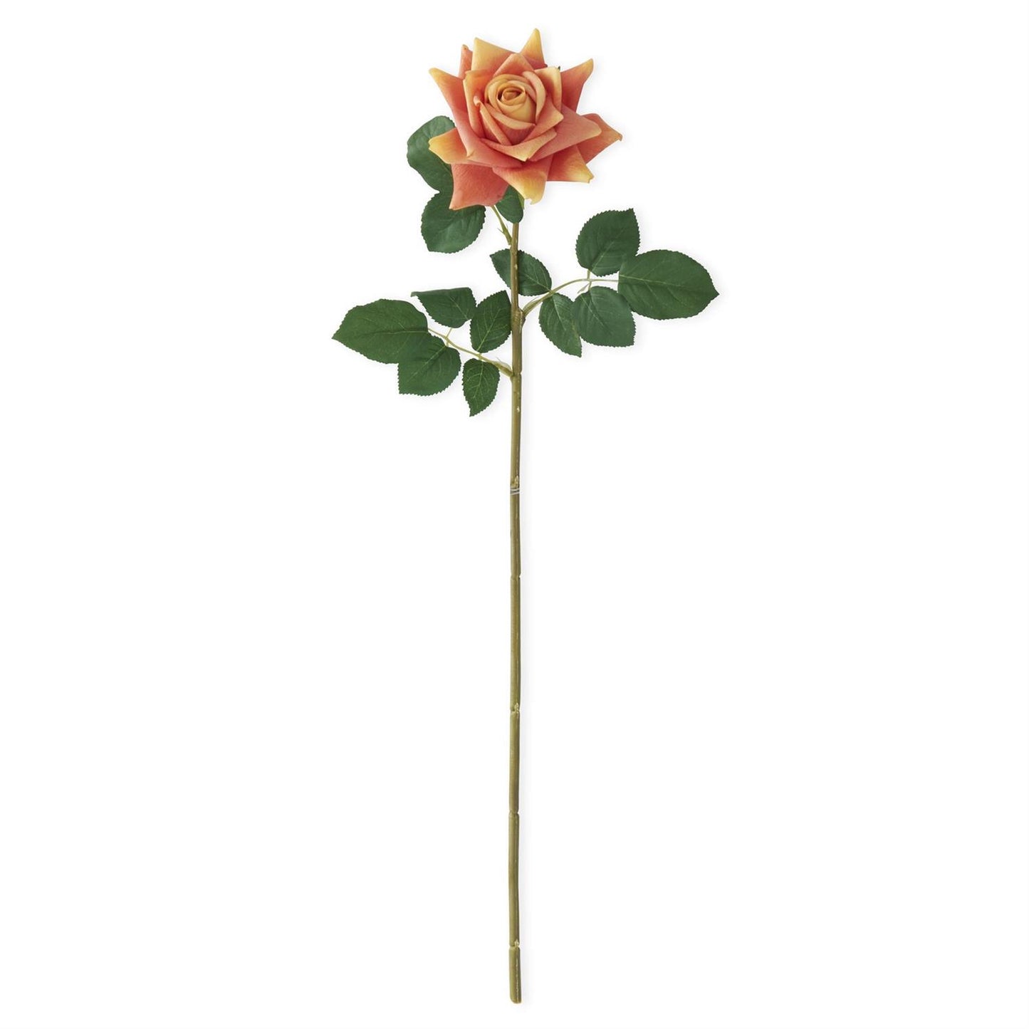 25 Inch Orange Real Touch Duchess Rose Stem