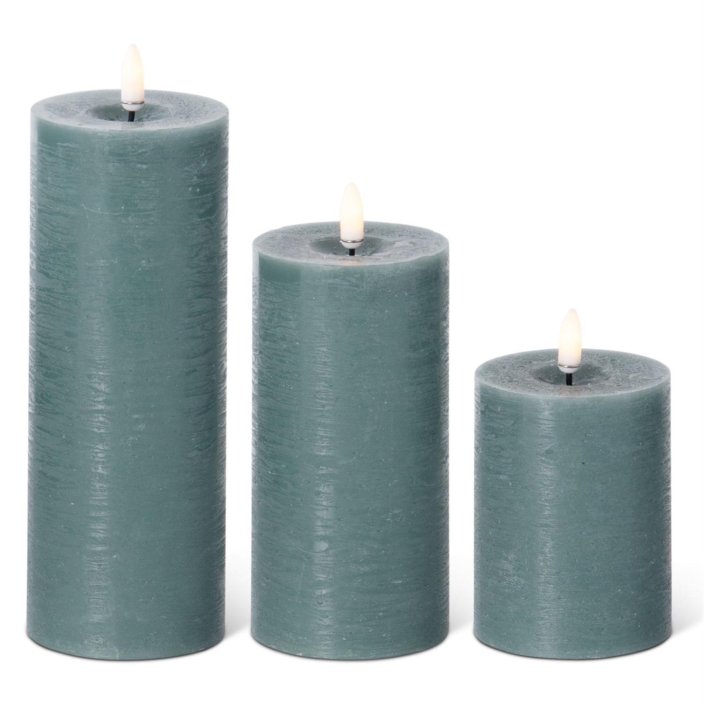 Dark Green ON/OFF Touch LED Pillar Candles