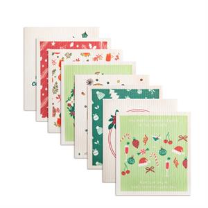 Holiday Biodegradable Dish Cloth
