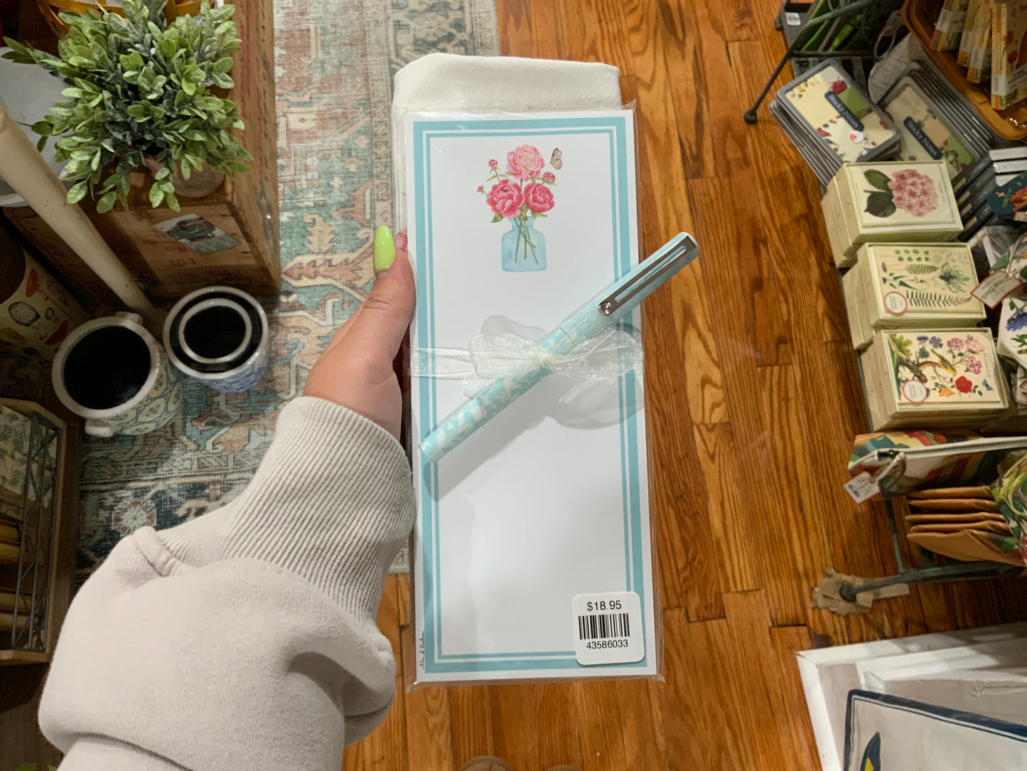 Flour Sack Towel & Magnetic Note Pad Set