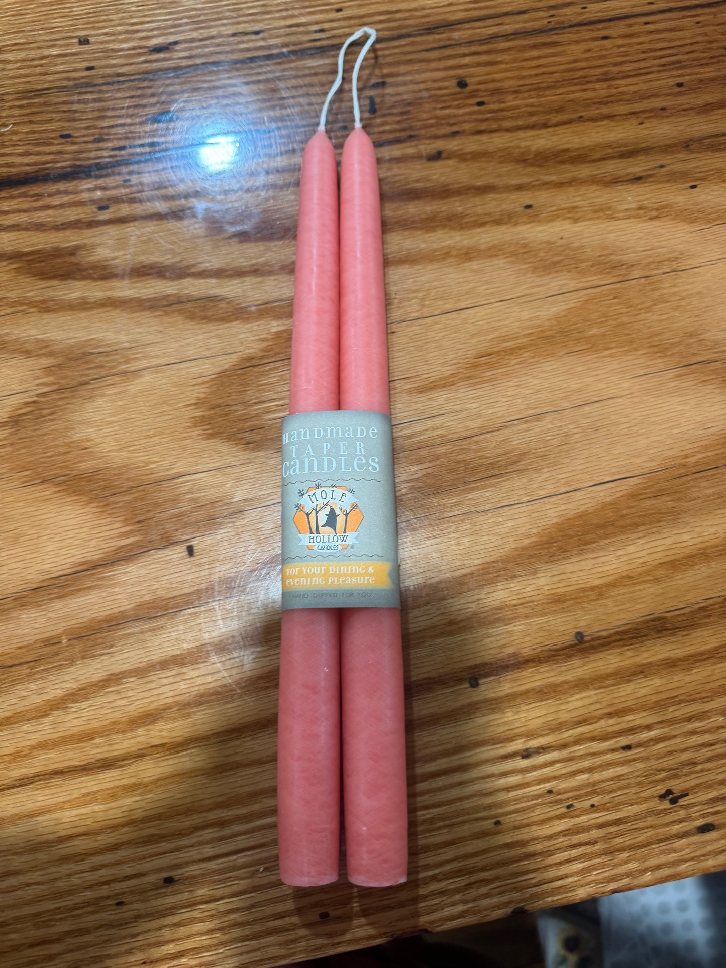 Mole Hollow Taper Candle (pair)