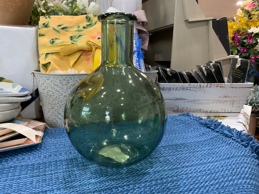 Green Glass Vase