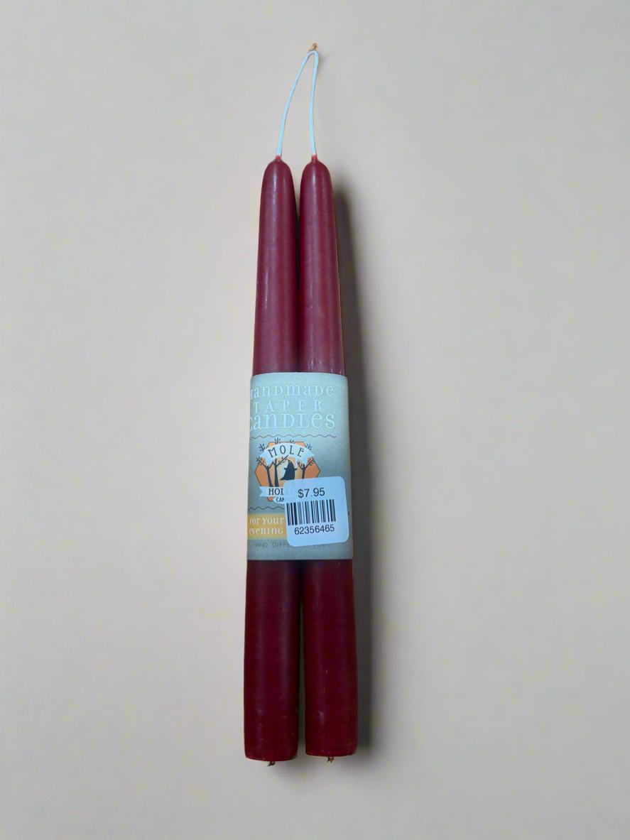 Mole Hollow Taper Candle (pair)