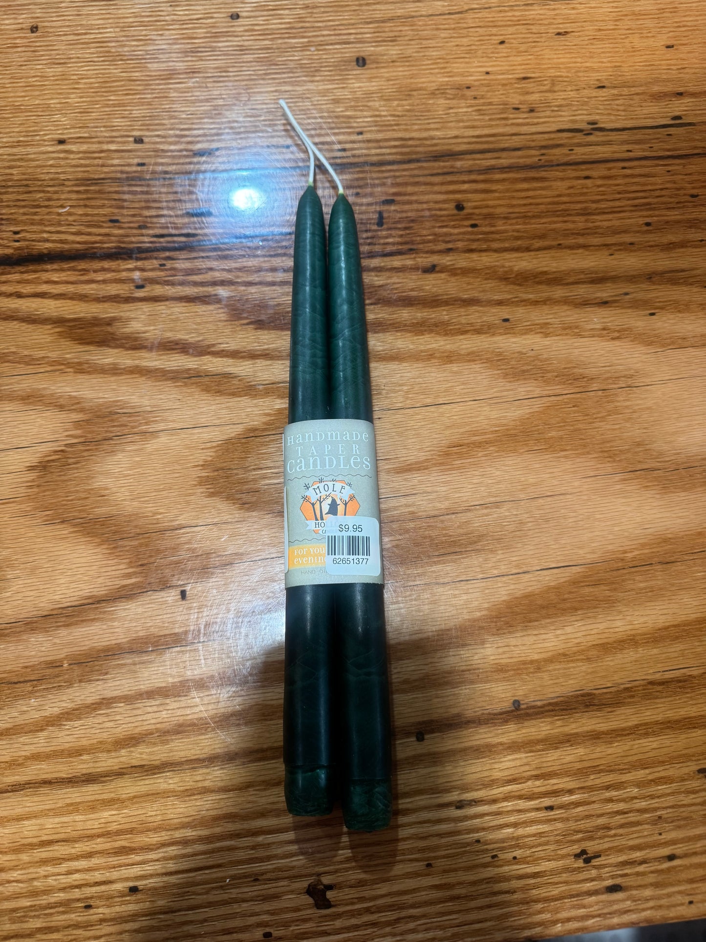 Mole Hollow Taper Candle (pair)