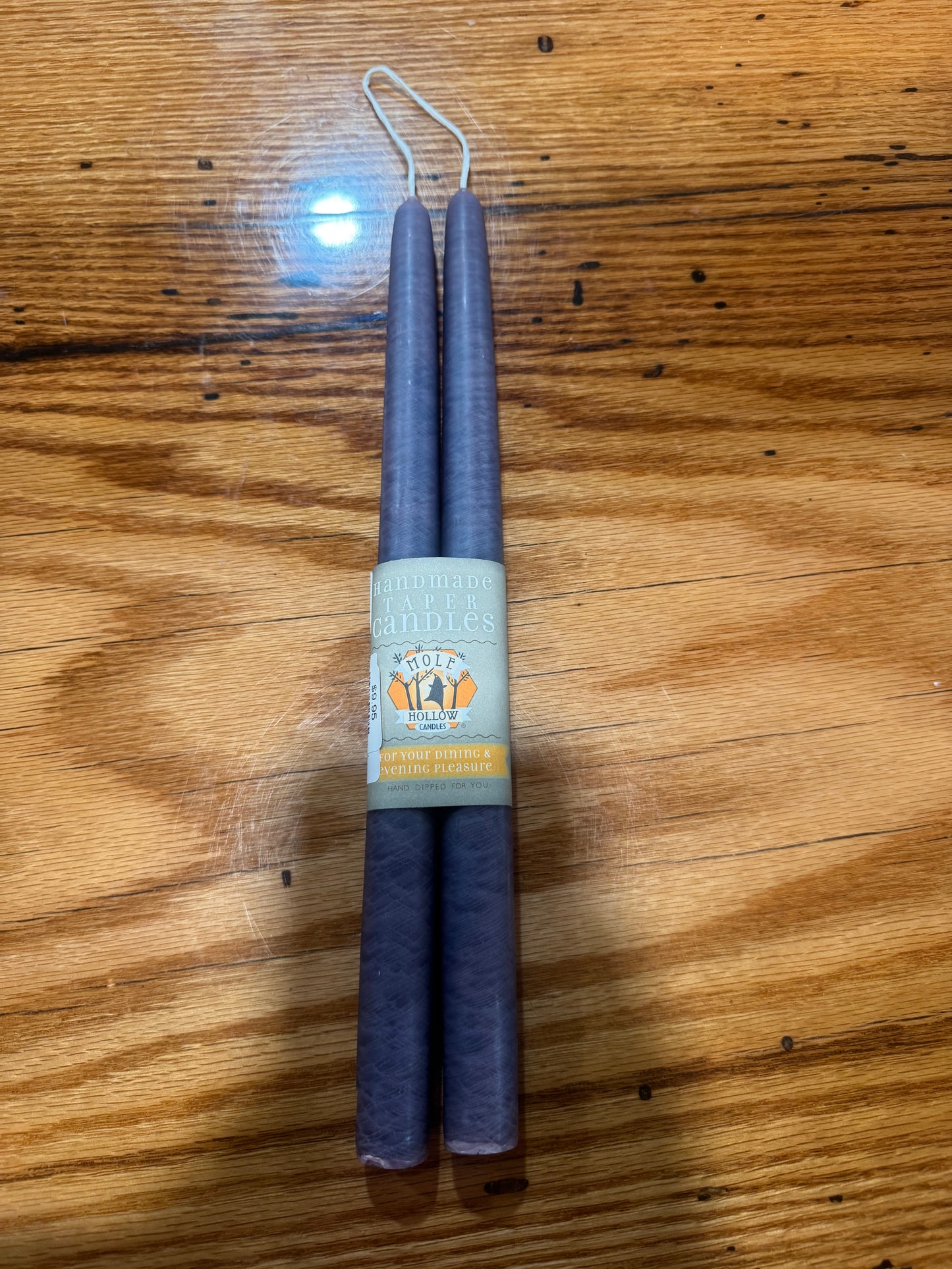 Mole Hollow Taper Candle (pair)