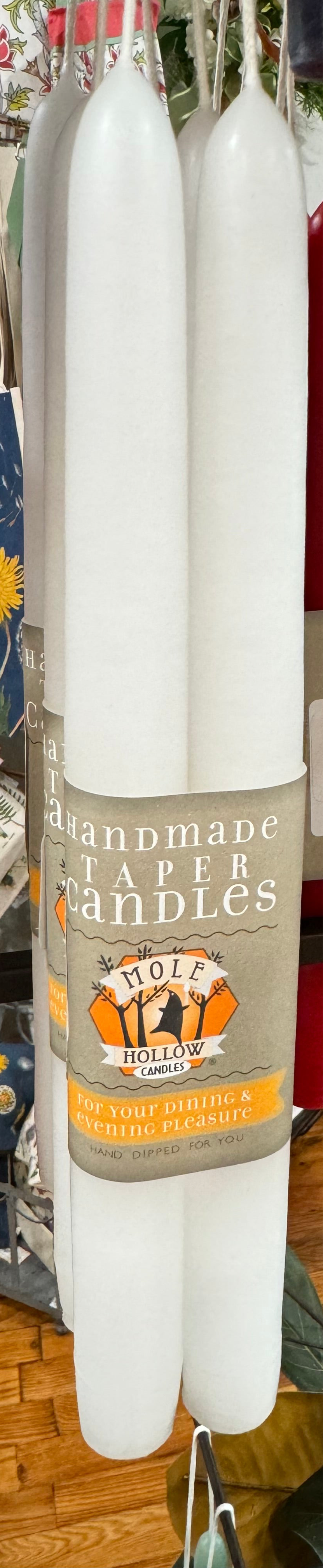 Mole Hollow Taper Candle (pair)