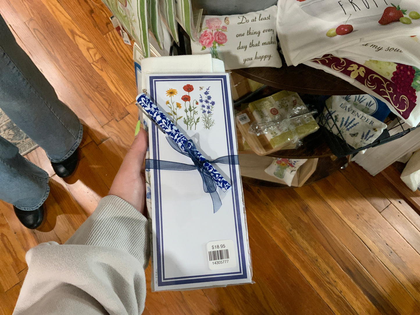 Flour Sack Towel & Magnetic Note Pad Set