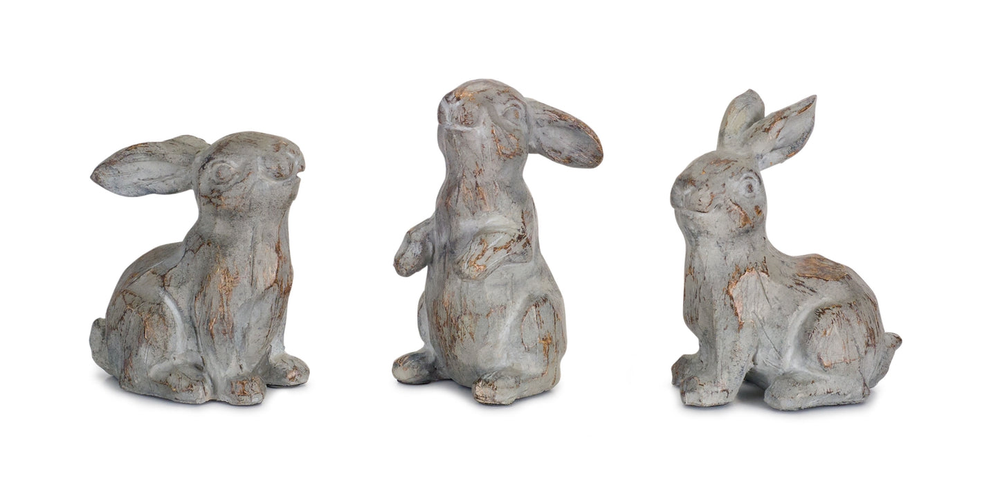 Stone Powder and Resin Rabbits