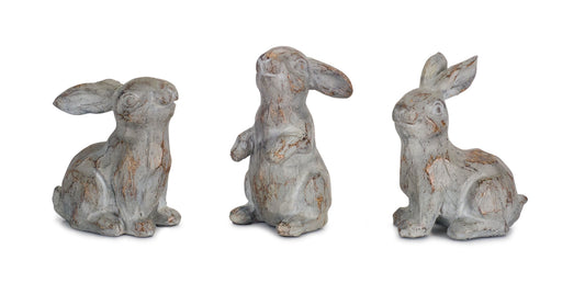 Stone Powder and Resin Rabbits