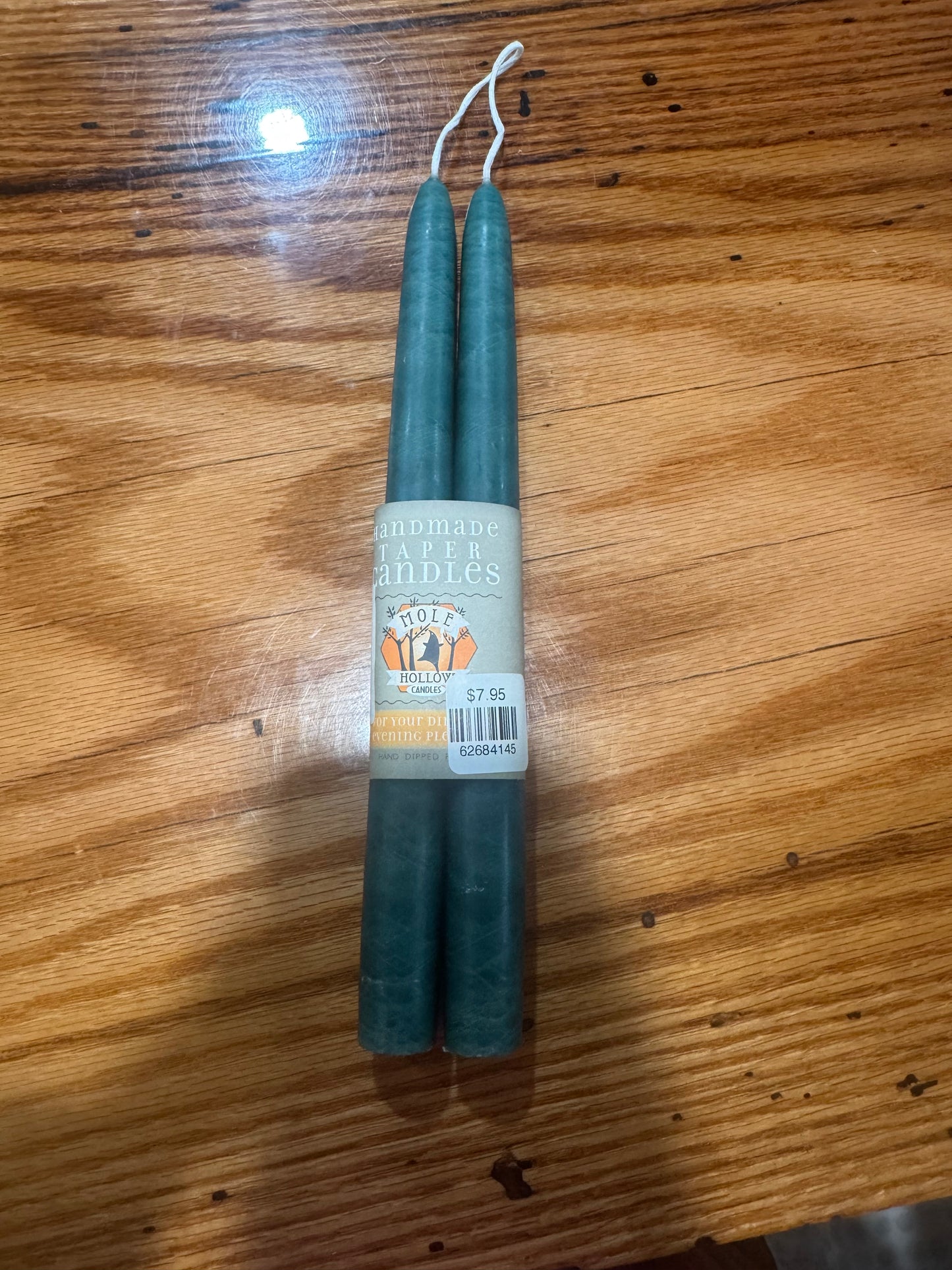Mole Hollow Taper Candle (pair)
