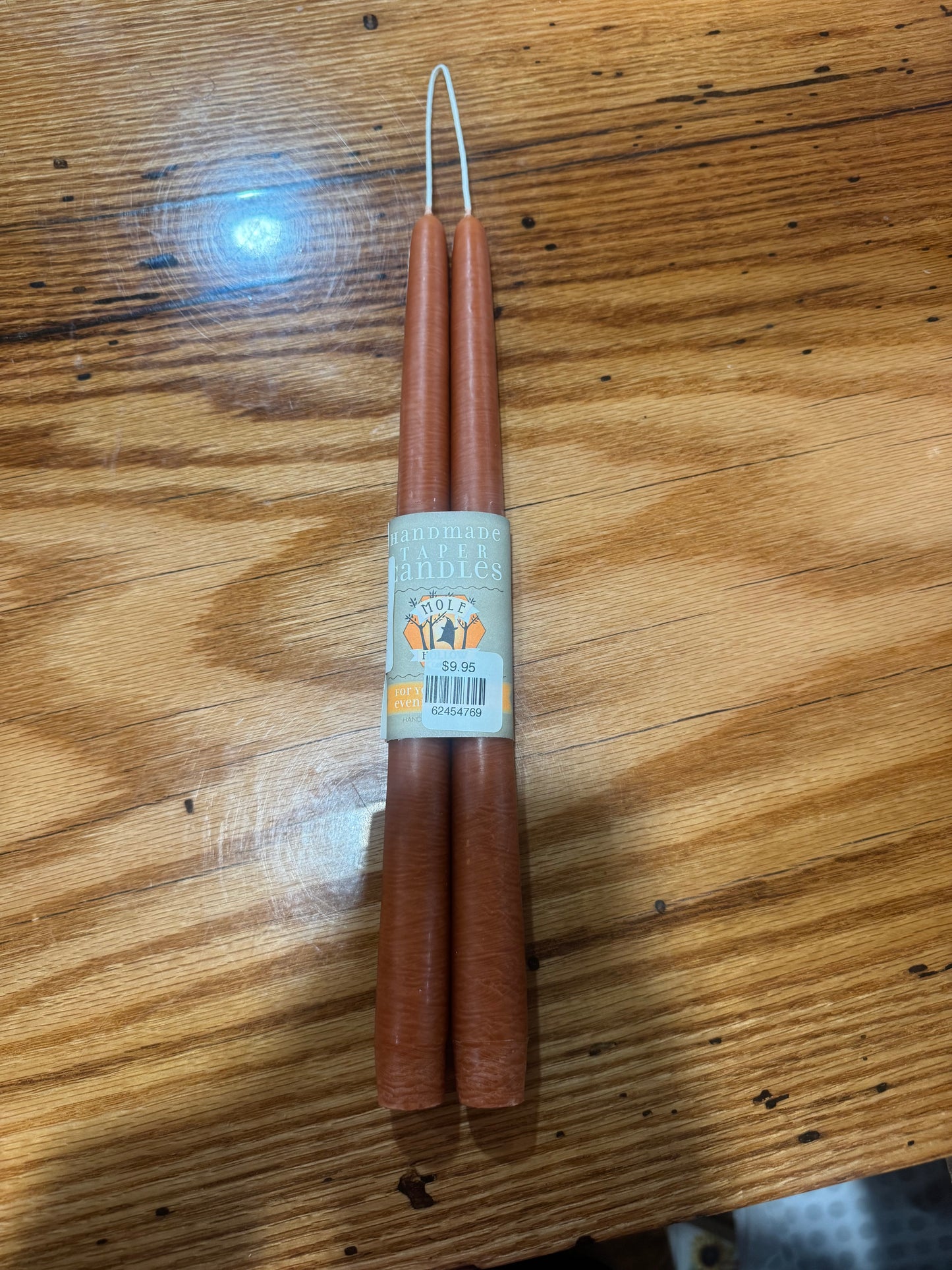 Mole Hollow Taper Candle (pair)