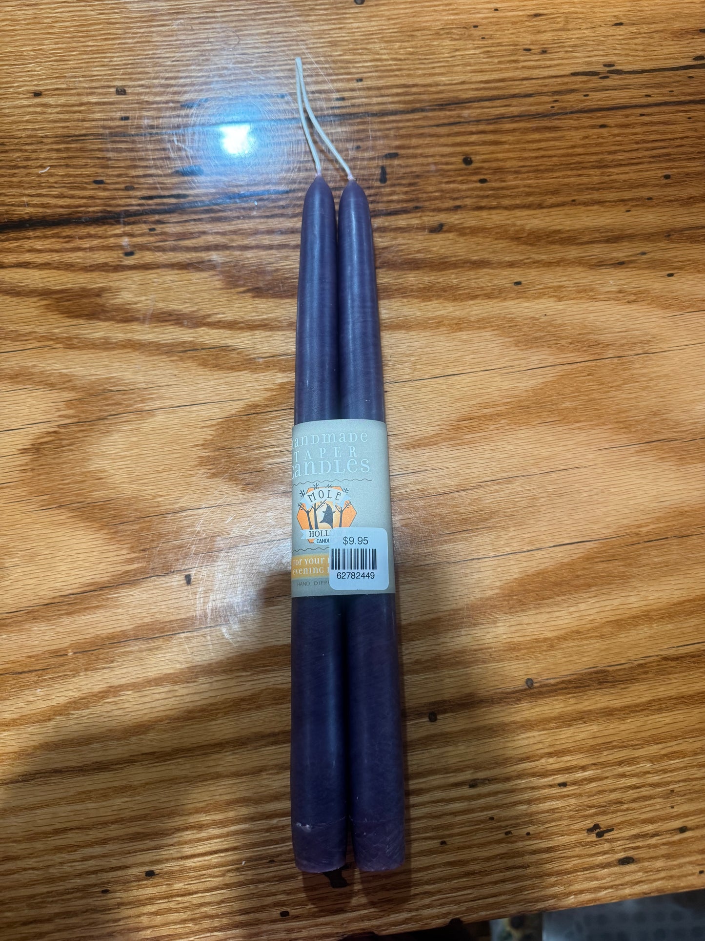 Mole Hollow Taper Candle (pair)