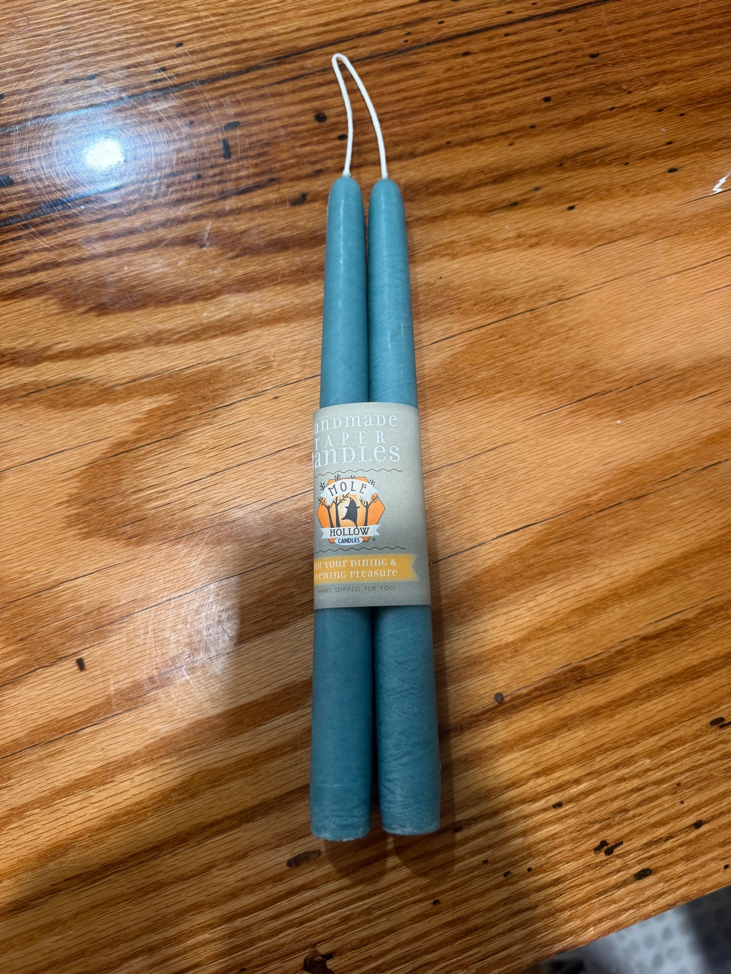 Mole Hollow Taper Candle (pair)