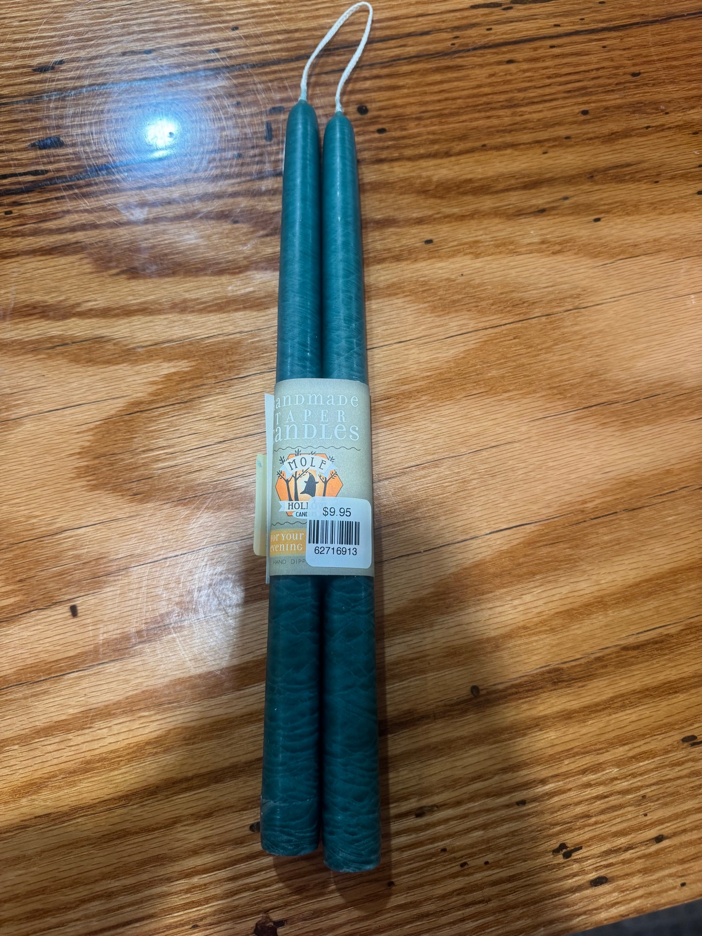 Mole Hollow Taper Candle (pair)