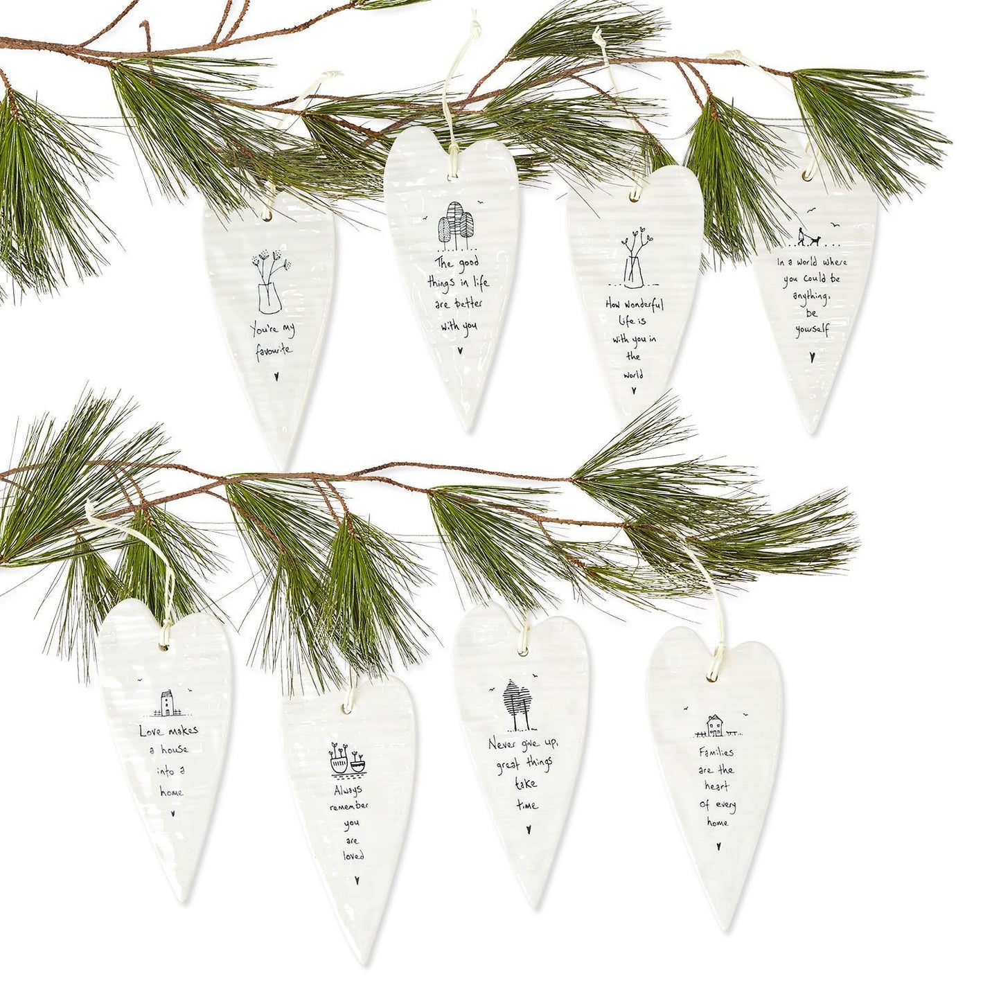Heart Hanging Tag - 8 Assorted Designs