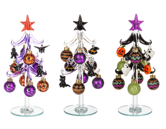 Halloween Tree with Ornament Set