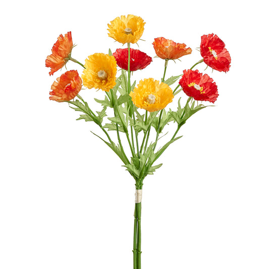 17” Mixed Poppy Bundle