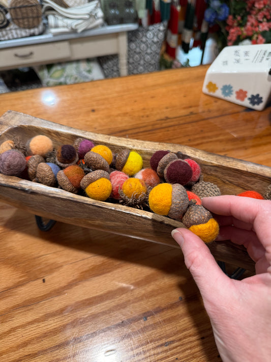 Hand Felted Acorns