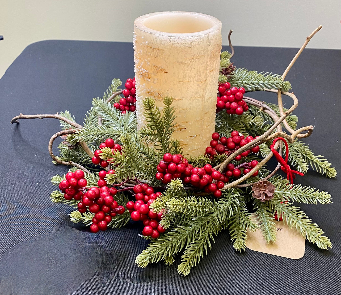 Small berry and greens wreath