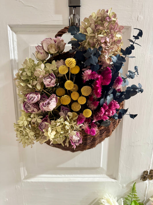 Dried Flower Wall Basket