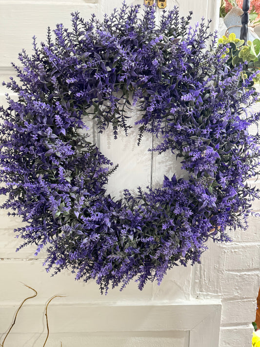 UV Protected Lavender Wreath