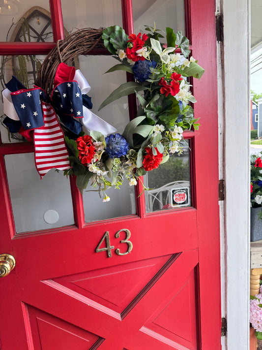 Red White and Blue Wreath