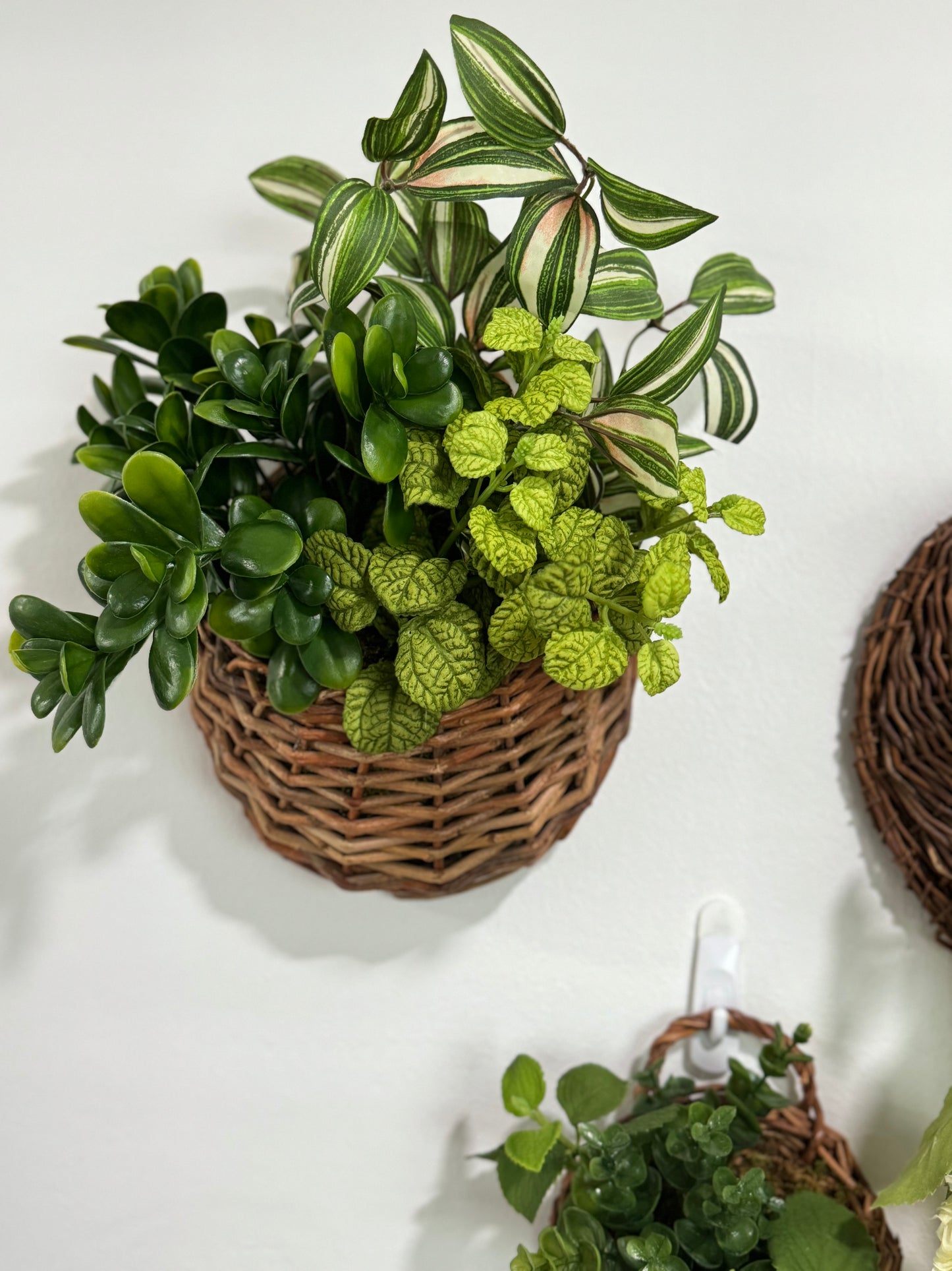 Mixed Greens Wall Basket