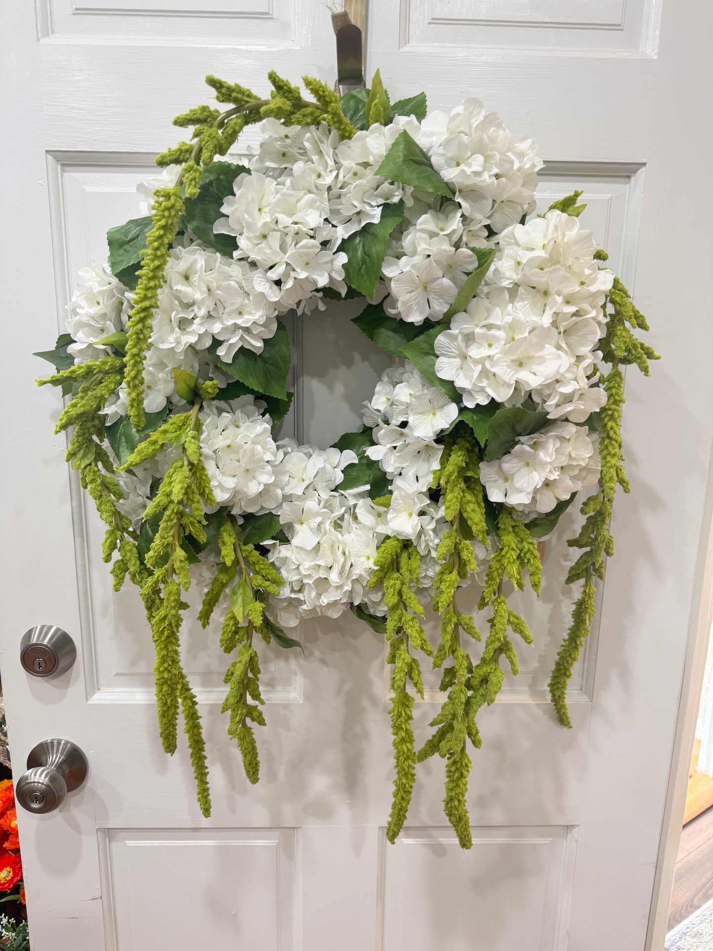 Hydrangea and Amarathus Wreath