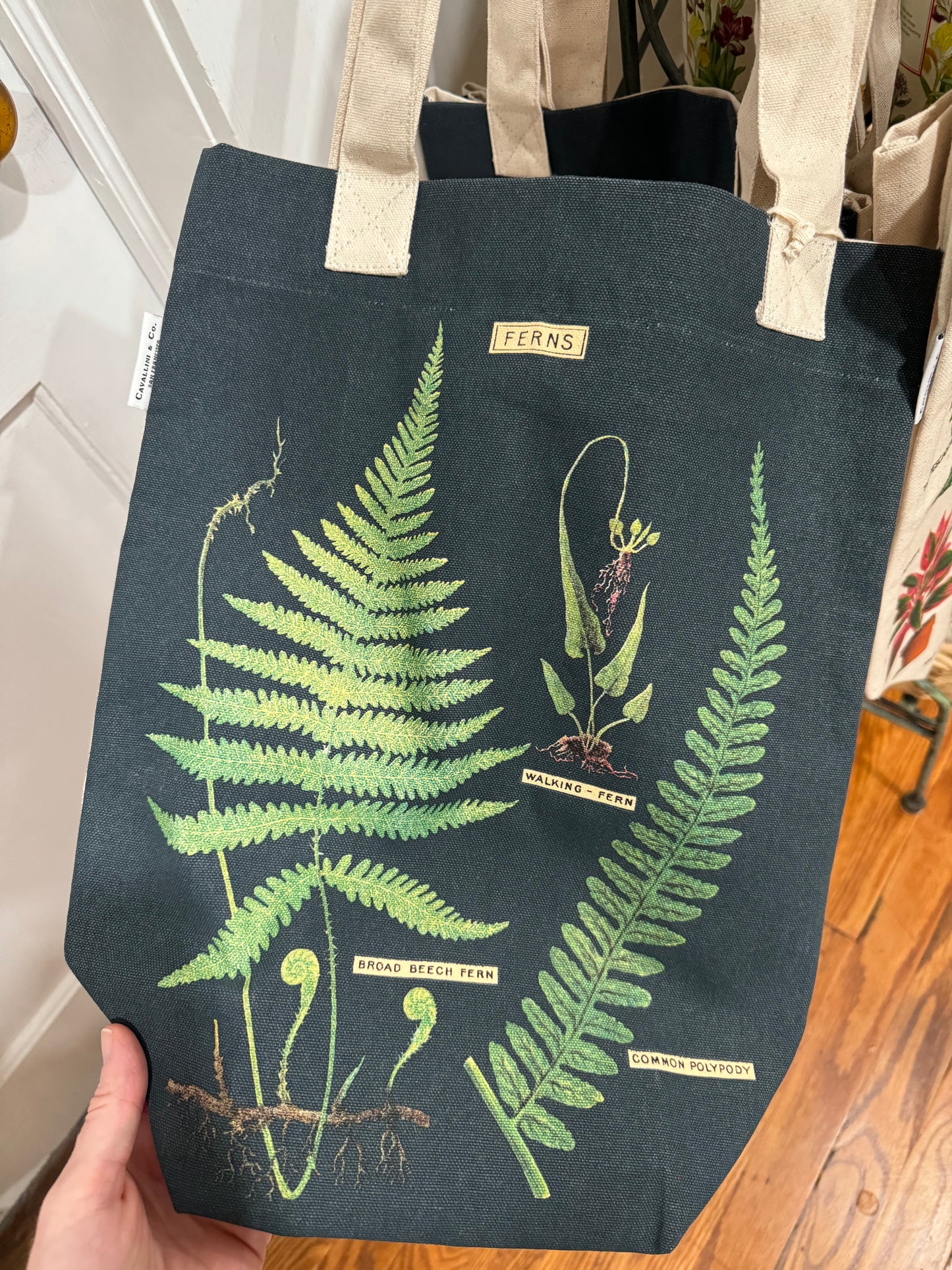 Vintage Floral Printed Tote Bag