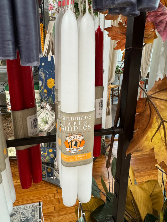 Mole Hollow Taper Candle (pair)