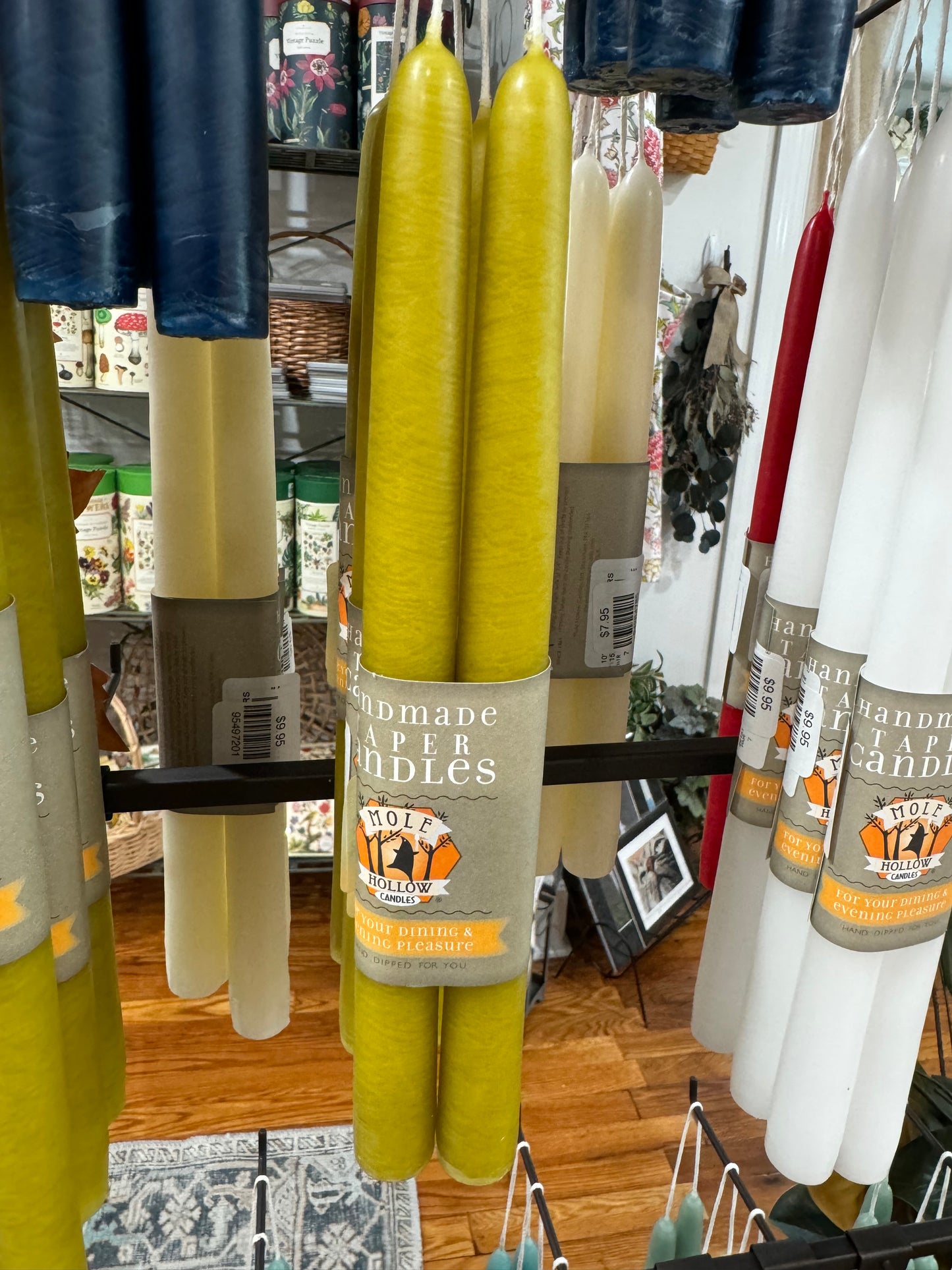 Mole Hollow Taper Candle (pair)