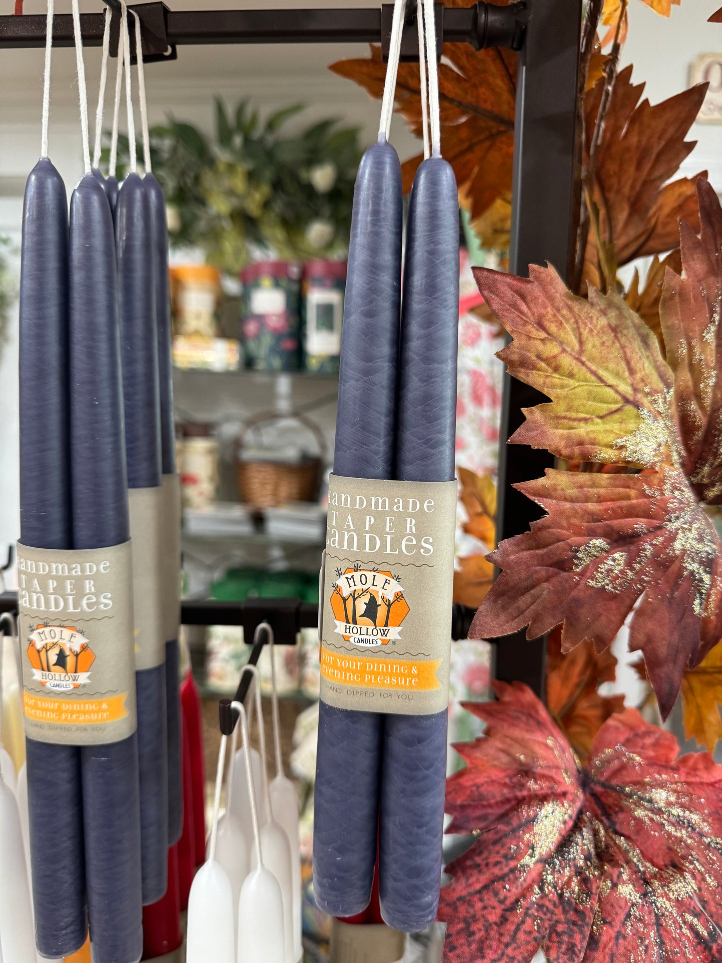 Mole Hollow Taper Candle (pair)