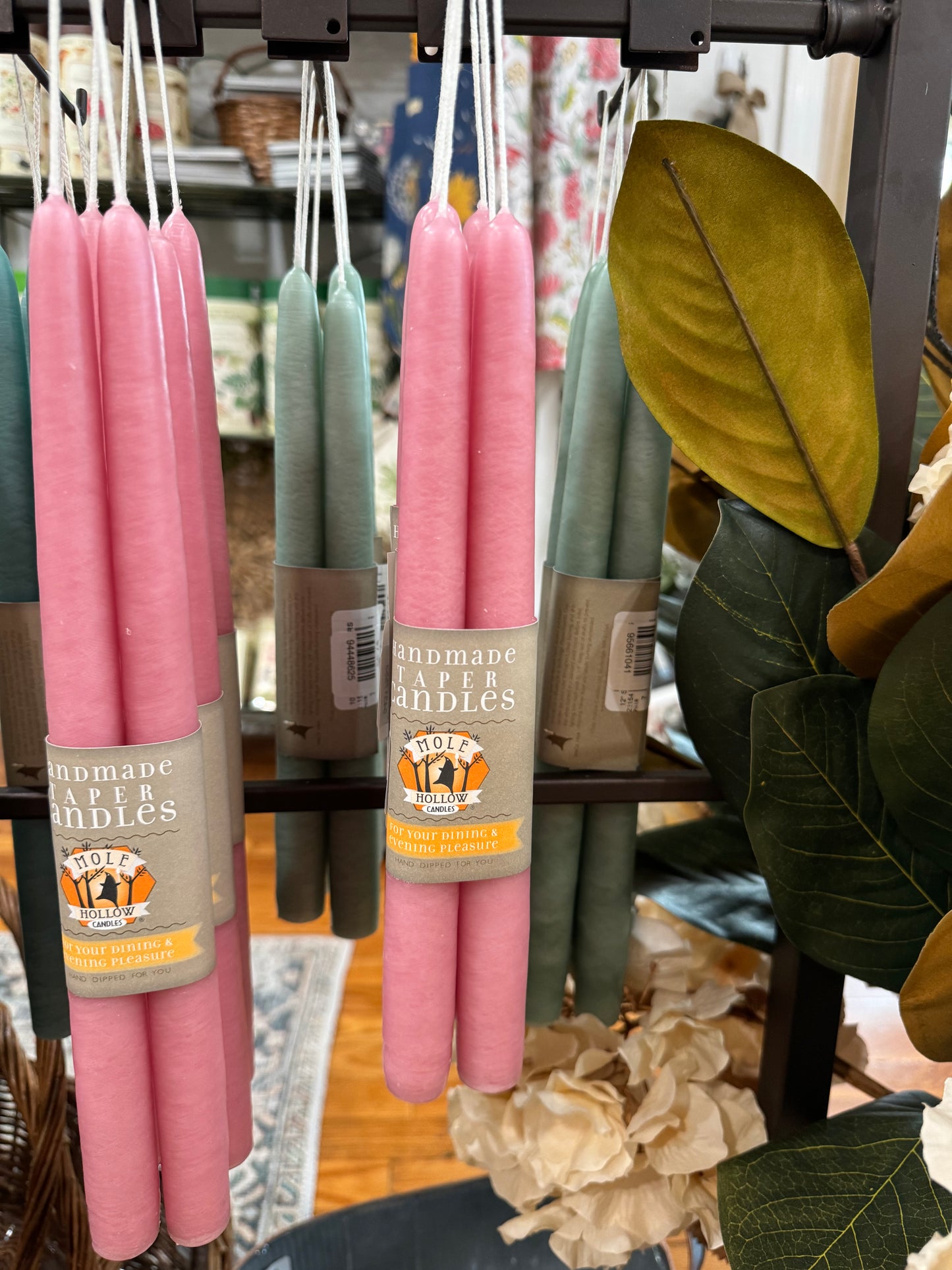 Mole Hollow Taper Candle (pair)