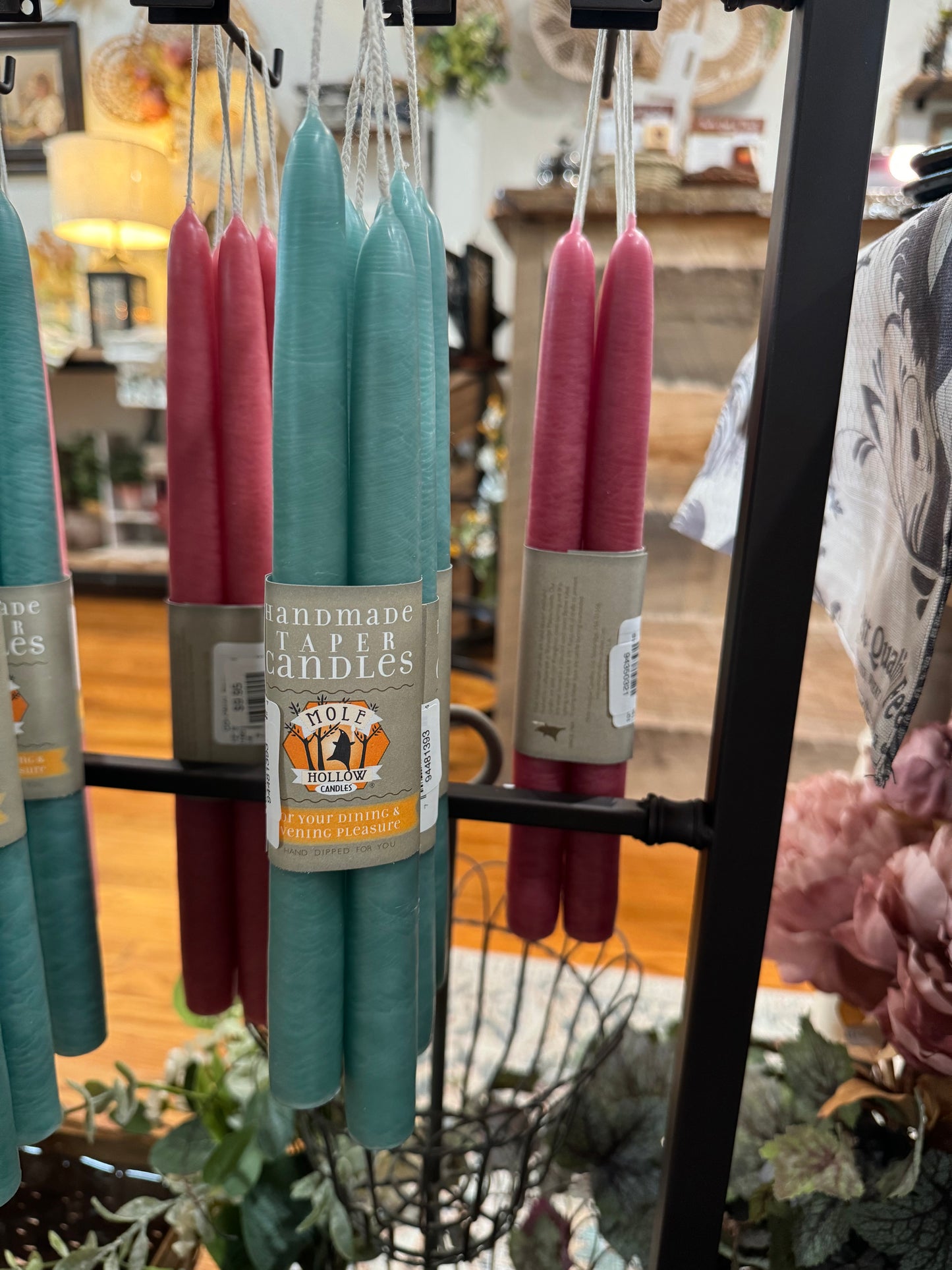 Mole Hollow Taper Candle (pair)