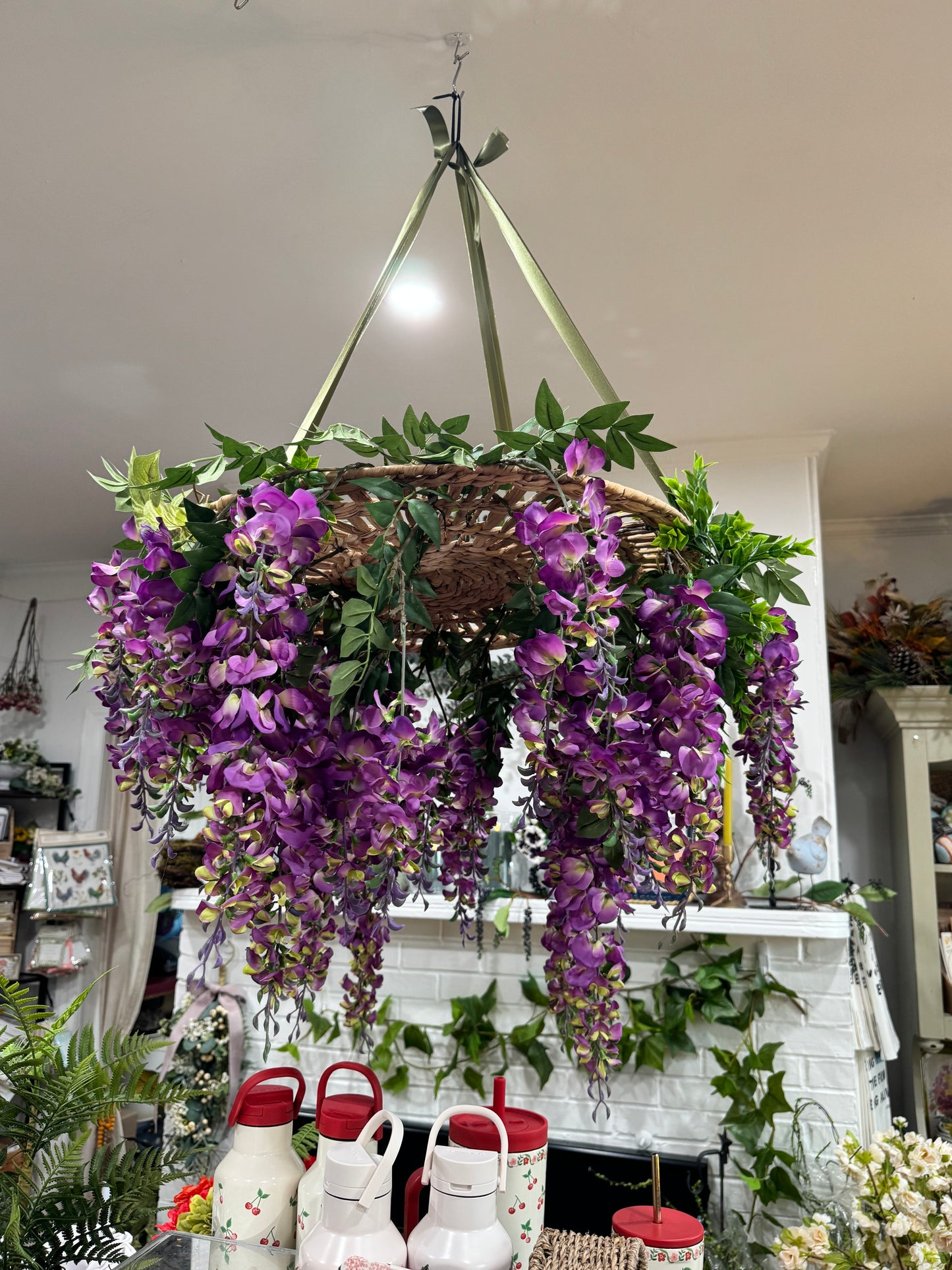 Romantic Wisteria Chandelier Wreath