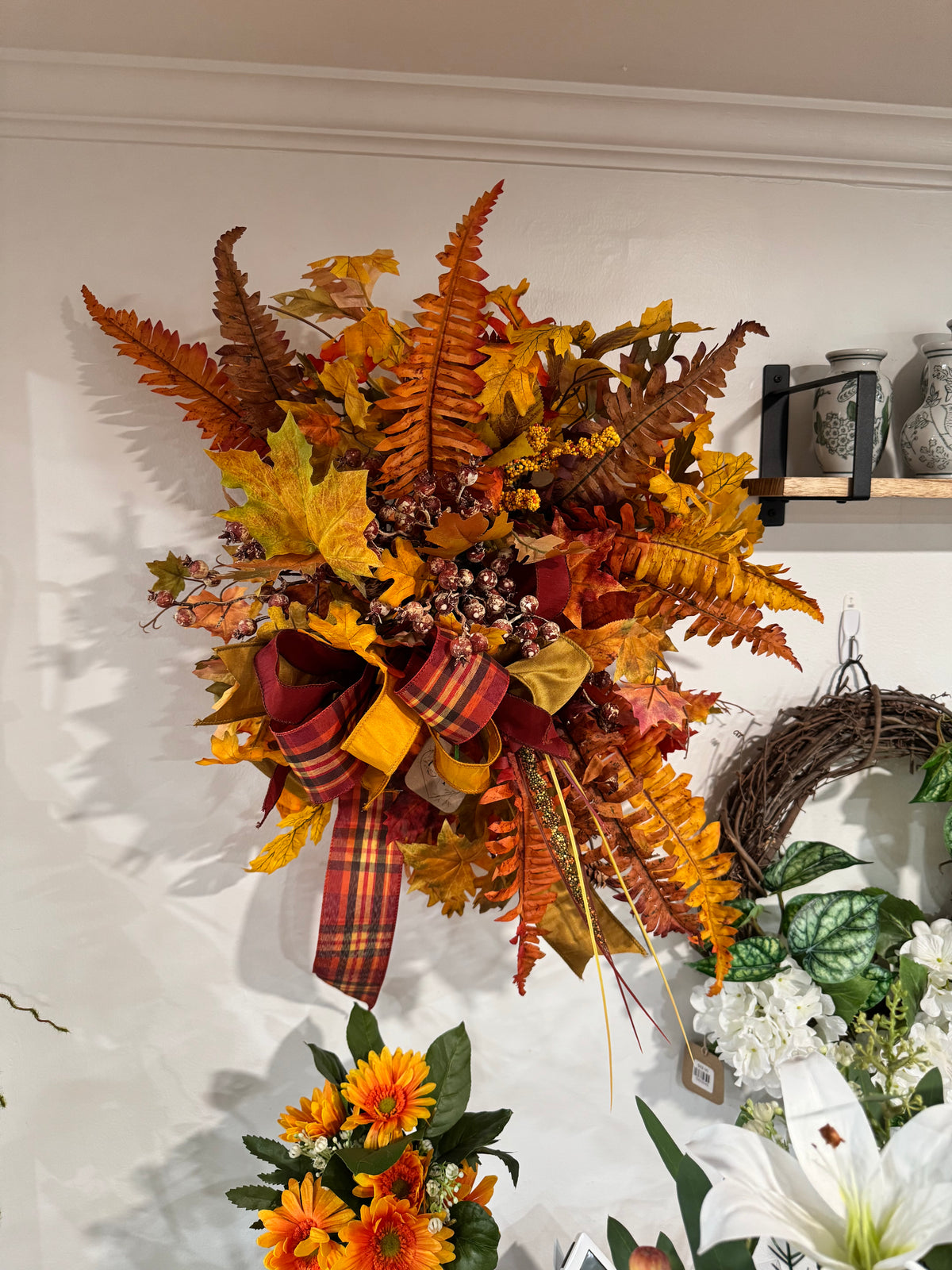 Fall Floral Wall Arrangement