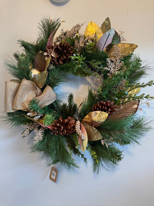 Gilded Holiday Wreath