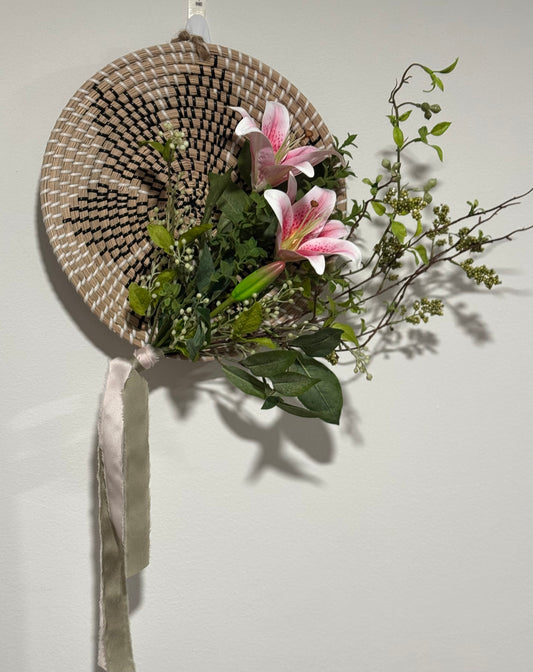 Decorated Wall Basket